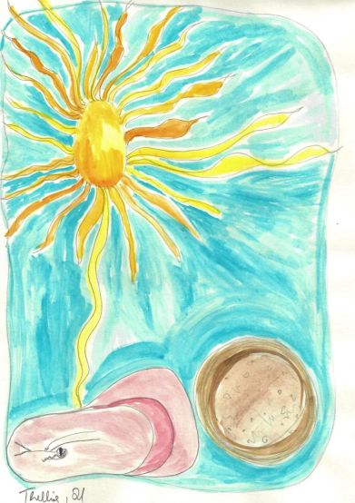 WELL PROTECTED, Poems as inspiration for art – Drawing a poem by Mara Thelling