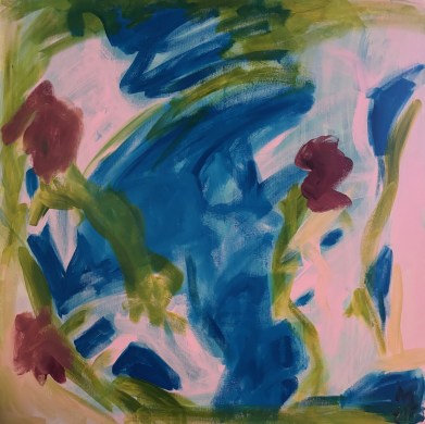 Mara Thelling: Aszension der Farben (Blooming - Feelings & Emotions) (2024), 80 x 80 cm