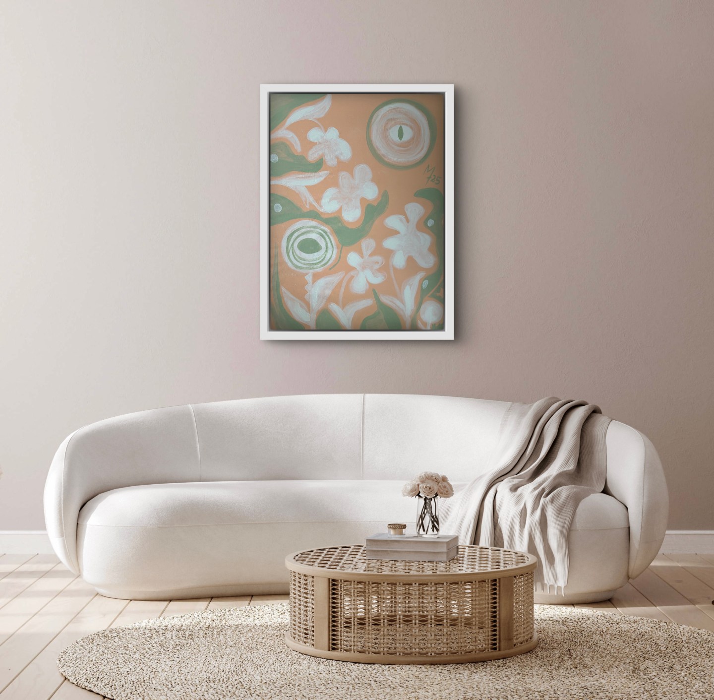 A Party At The End Of The World - No. 1, Acryl auf Leinwand, 80 x 60 cm, Mara Thelling, 2025