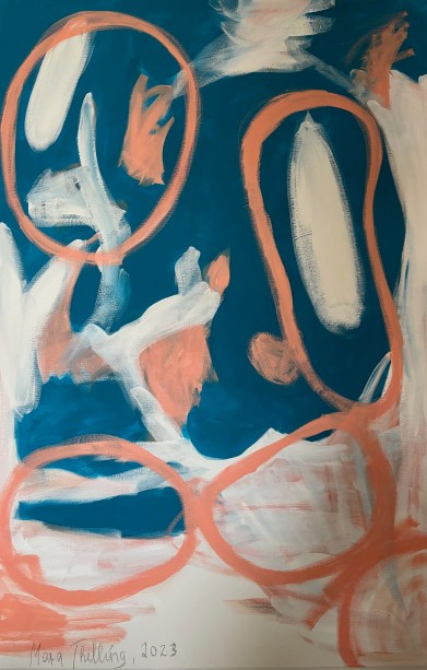 Mara Thelling: Klartraumstudien I-V, No. 4 - Return (2023) 80 x 120 cm