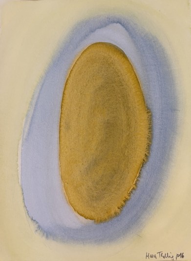 Mara Thelling: PAPER PAINTINGS, Aura - No. 3 (2016) 32 x 24 cm