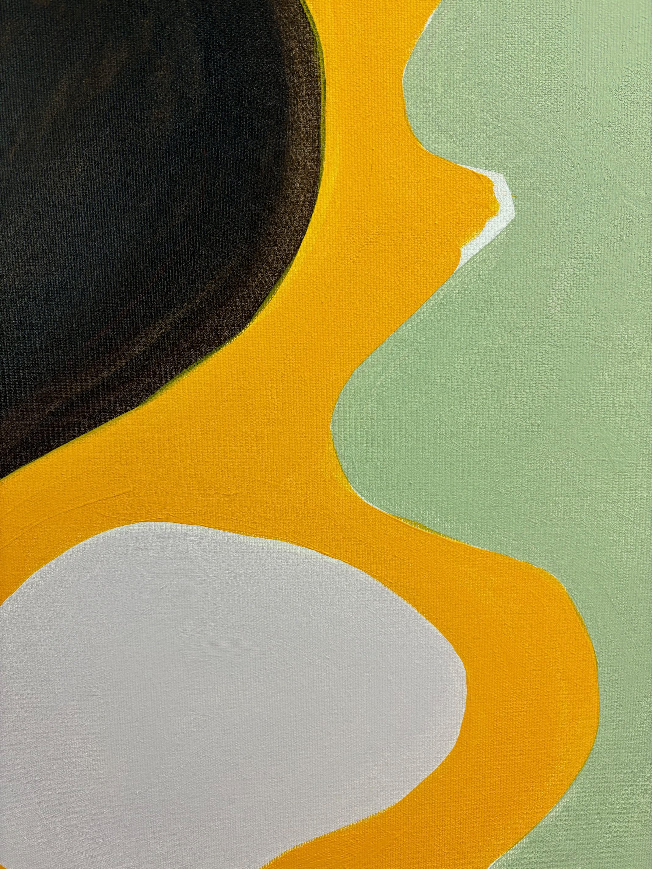 Mara Thelling: WERKREIHE 100 - No. 8 (2024) 80 x 80 cm - Meisterklasse Prof. Markus Lüpertz – Bild 4