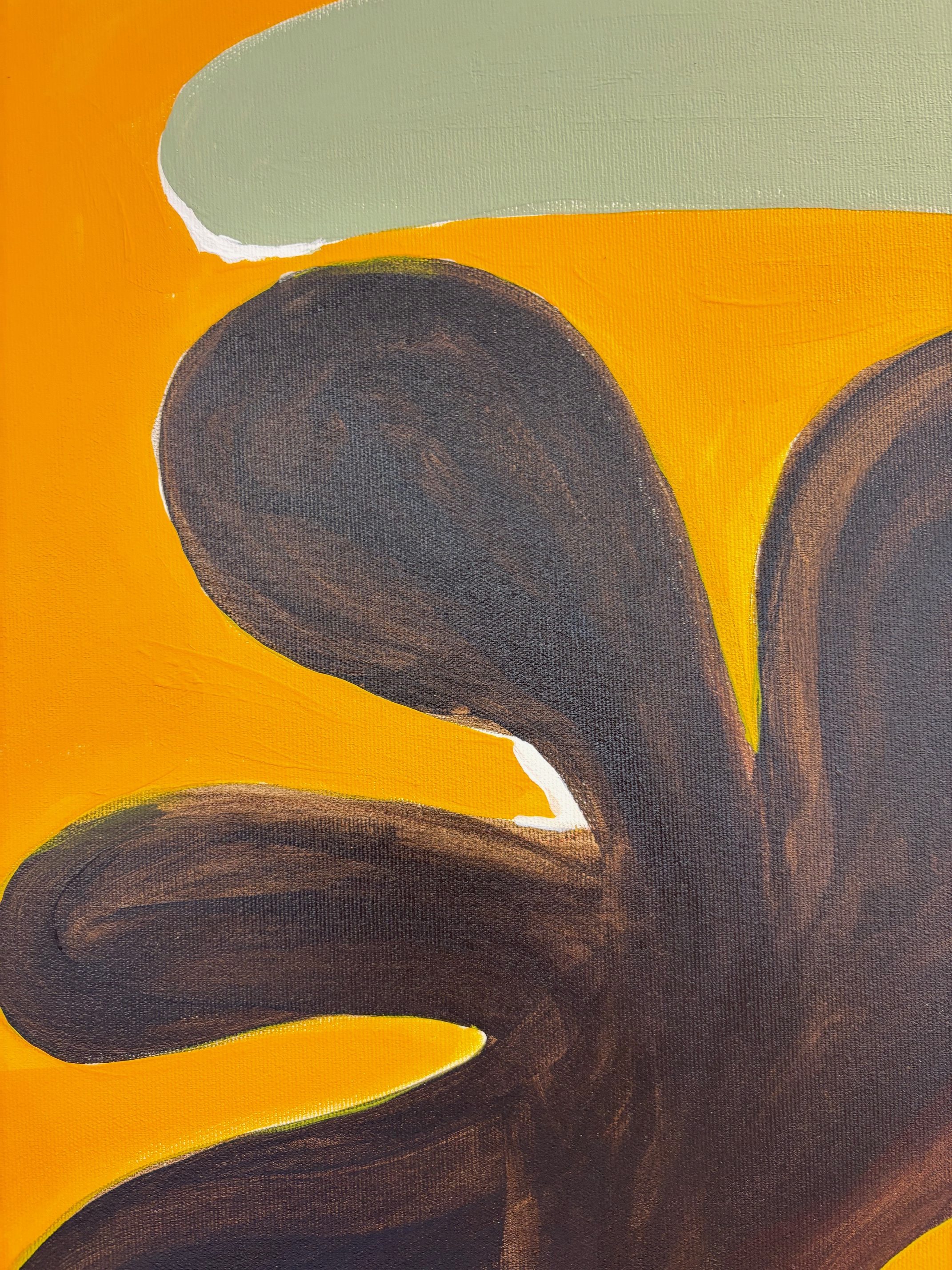 Mara Thelling: WERKREIHE 100 - No. 8 (2024) 80 x 80 cm - Meisterklasse Prof. Markus Lüpertz – Bild 3