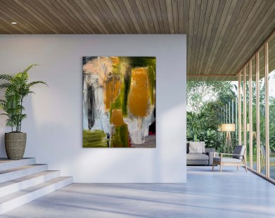 Mara Thelling: Klartraumstudien I-V, Place of Miracles, Acryl auf Leinwand, 150 x 120 cm, 2026