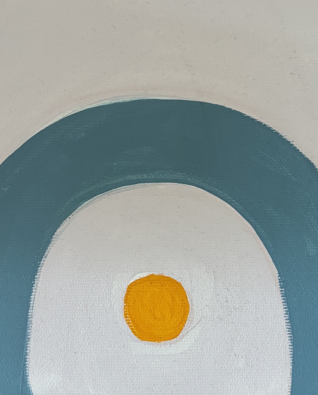 Mara Thelling: Luzide Schleifen, Werkreihe 100, Das Formenalphabet, Acryl auf Leinwand, 20 x 20 cm, 2024 – Bild 2